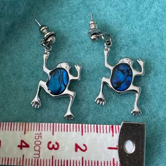 Kids Frog Earrings - Picture 3 of 5
